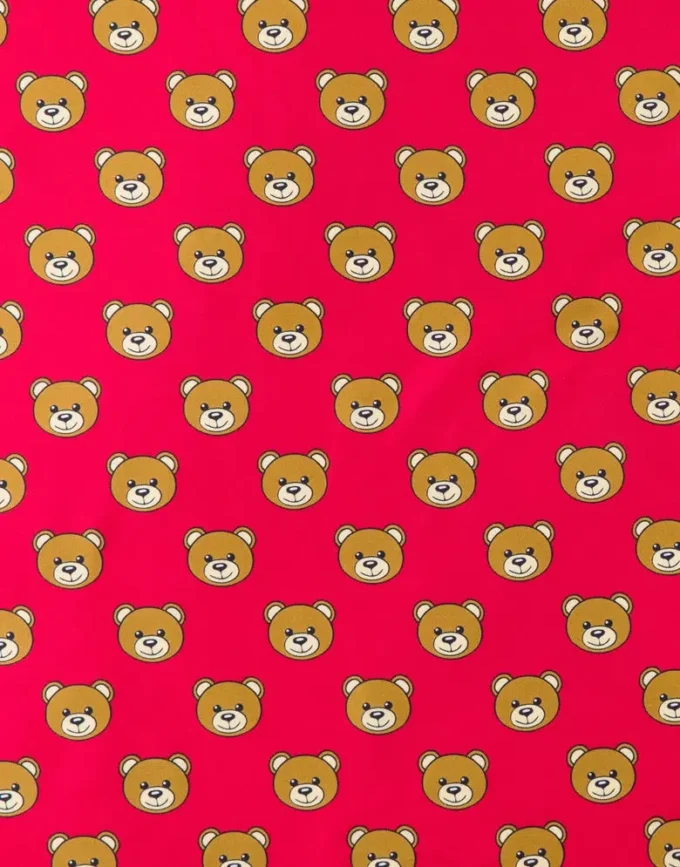All-Over Teddy Bear silk scarf