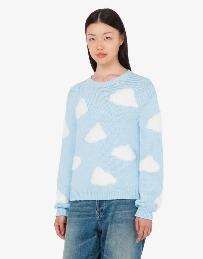 Archive Clouds organic cotton blend pullover