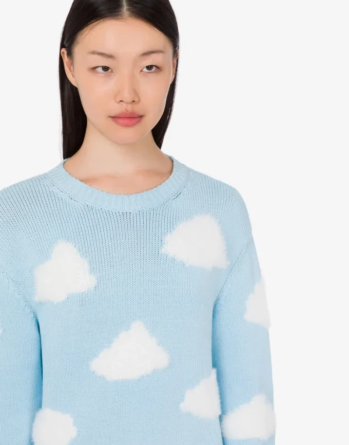 Archive Clouds organic cotton blend pullover