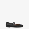 Ballerinas in nappa with elastic logo band