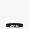 Belt in leather with logo