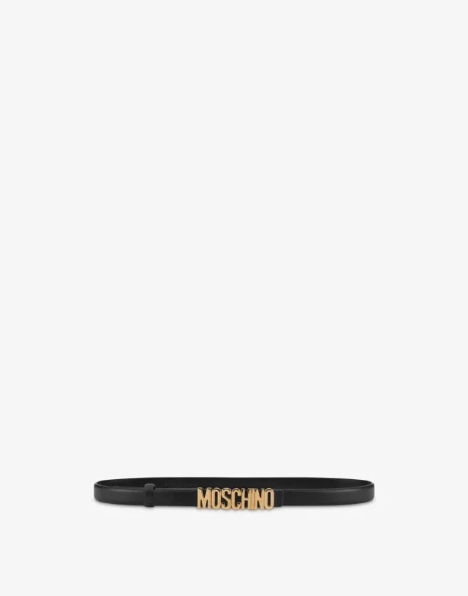 Belt with mini Lettering logo