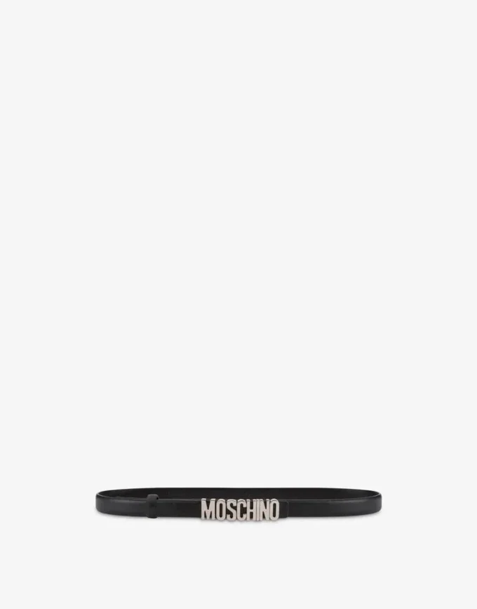 Belt with mini Lettering logo