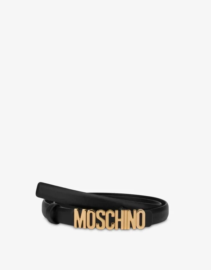 Belt with mini Lettering logo
