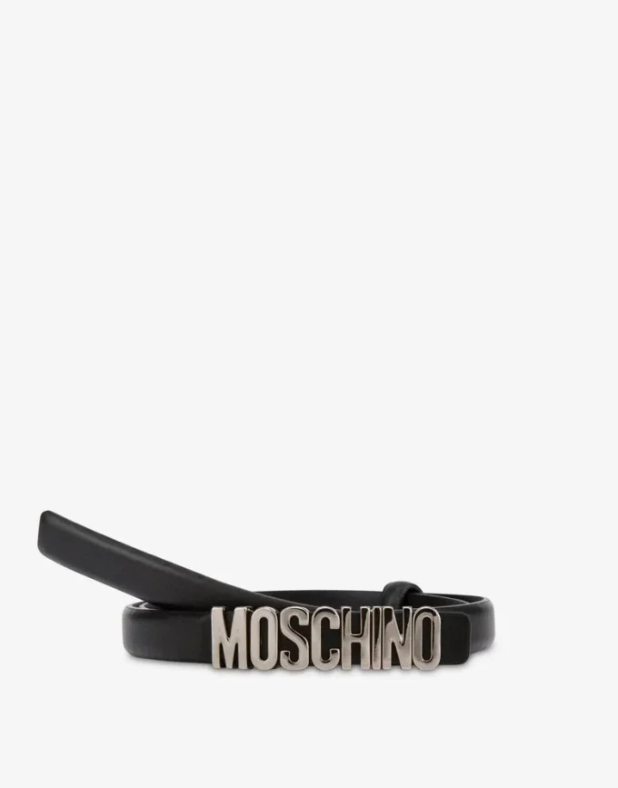 Belt with mini Lettering logo