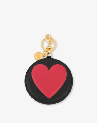 Big Heart calfskin keychain