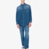 Blue cotton denim shirt Blue cotton denim shirt