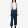 Cotton poplin jacquard shirt