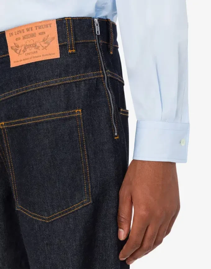 Blue cotton denim pants Blue cotton denim pants