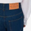 Blue cotton denim pants