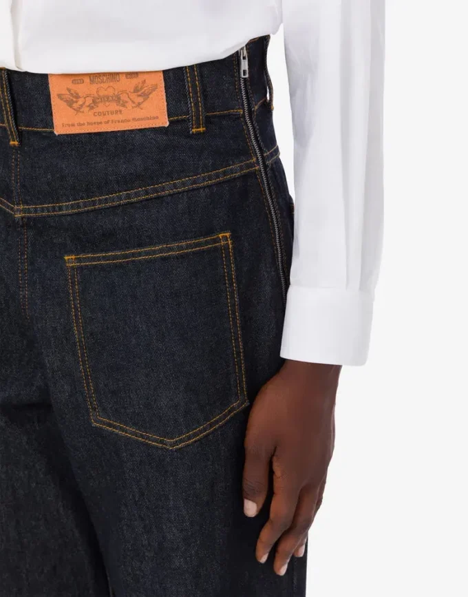 Blue cotton denim pants Blue cotton denim pants