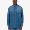 Blue cotton denim shirt Blue cotton denim shirt