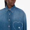 Blue cotton denim shirt Blue cotton denim shirt