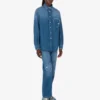 Blue cotton denim shirt Blue cotton denim shirt