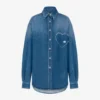 Blue cotton denim shirt Blue cotton denim shirt