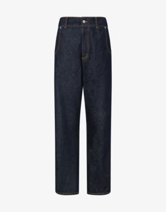Blue denim pants Laurel Crown Patch