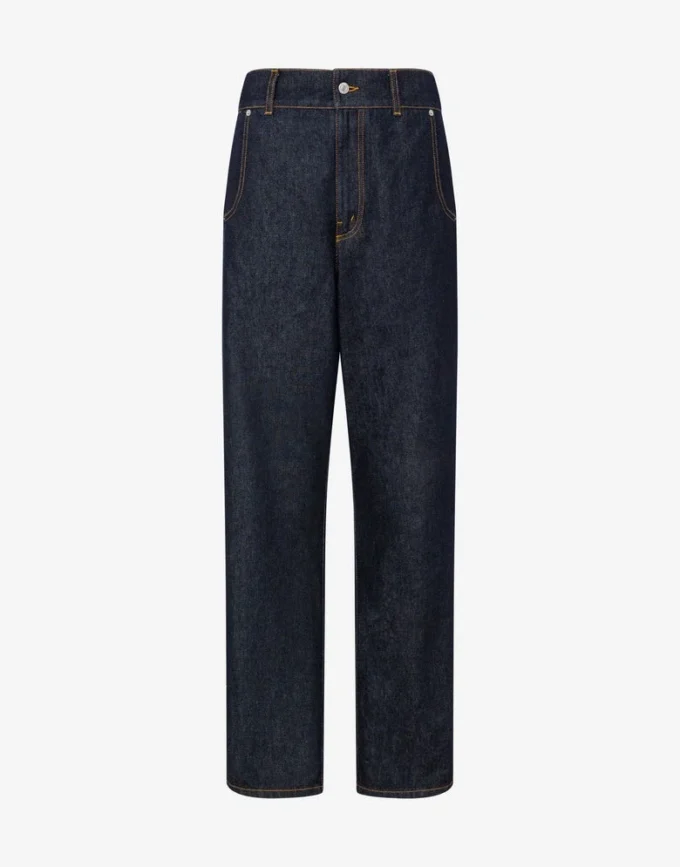 Blue denim pants Laurel Crown Patch Blue denim pants Laurel Crown Patch