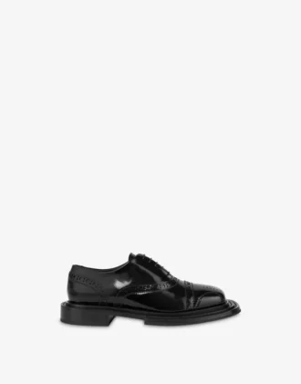 Brushed calfskin Derby shoes