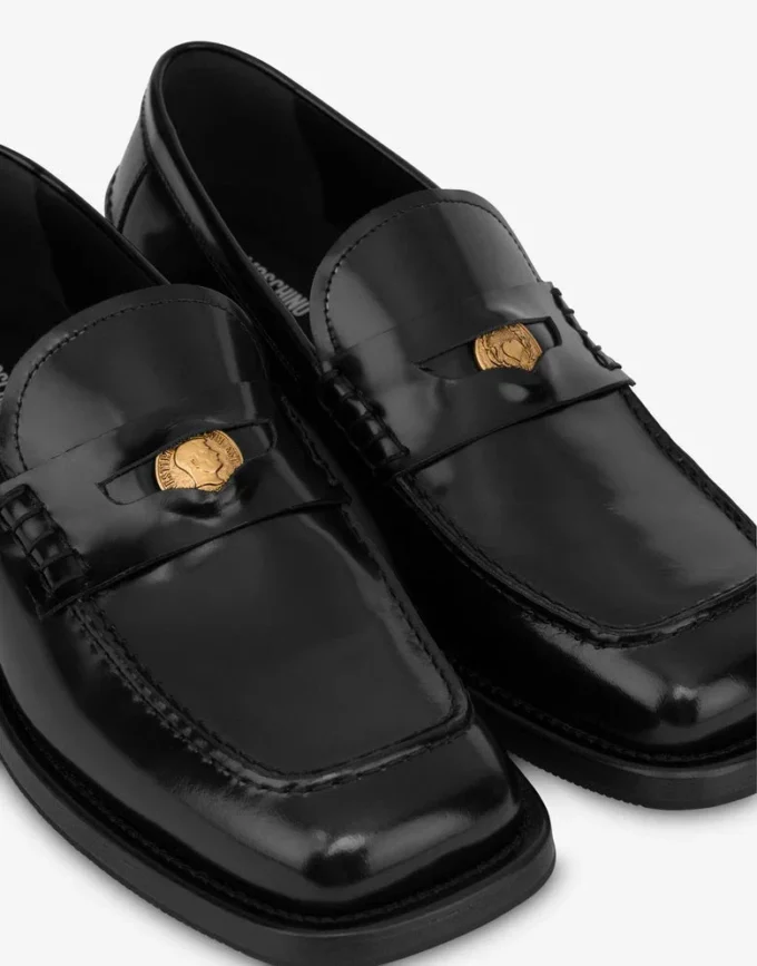 Brushed calfskin loafers Brushed calfskin loafers