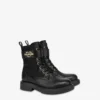 Calf and nylon ankle boots Calf and nylon ankle boots