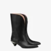 Calf ankle boots