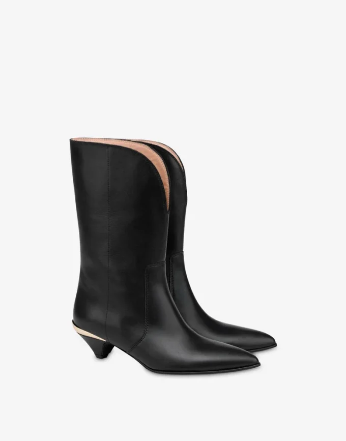 Calf ankle boots