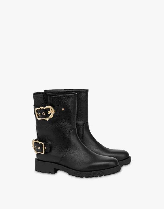 Calf ankle boots