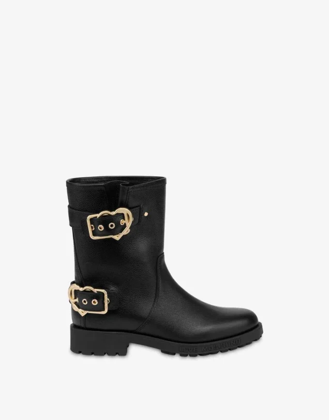 Calf ankle boots