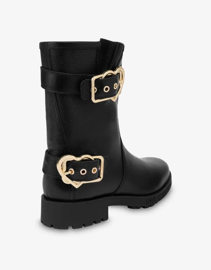 Calf ankle boots