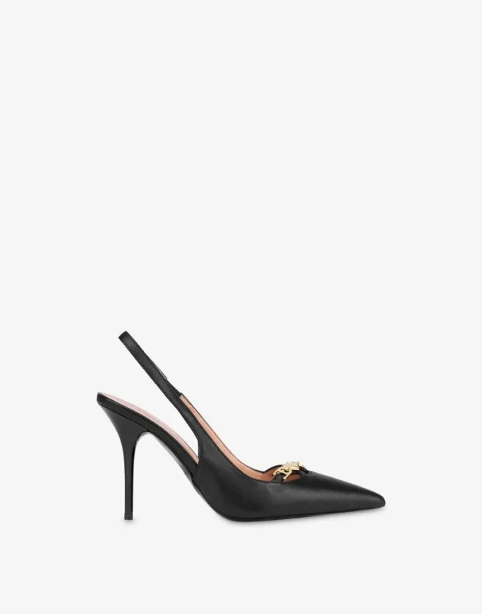 Calf leather slingback