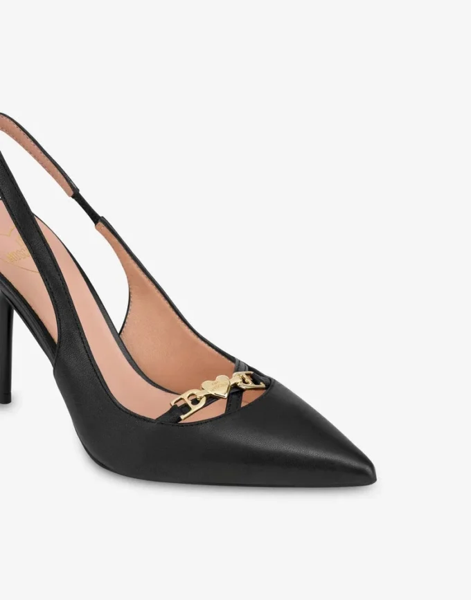 Calf leather slingback