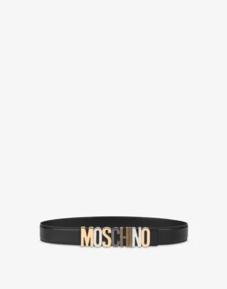 Calf Mixed Lettering Logo Belt