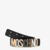 Calf Mixed Lettering Logo Belt