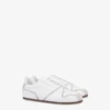Calfskin and suede trainers