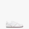 Calfskin and suede trainers