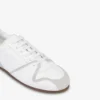Calfskin and suede trainers