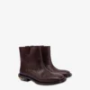 Calfskin ankle boots