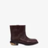 Calfskin ankle boots