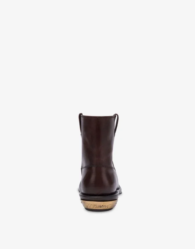 Calfskin ankle boots