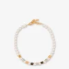 Choker necklace with pearls