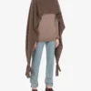 Cloak in brushed mohair