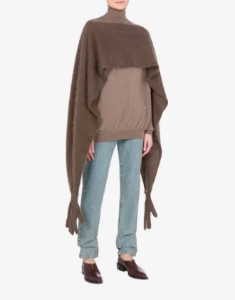 Cloak in brushed mohair Cloak in brushed mohair
