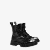 Combat boot in calfskin