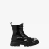 Combat boot in calfskin