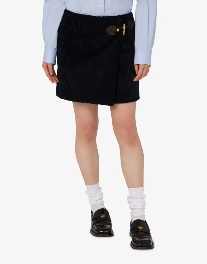 Corduroy miniskirt