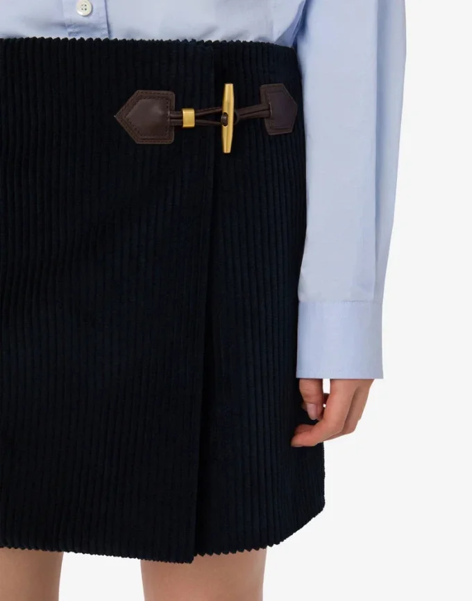 Corduroy miniskirt
