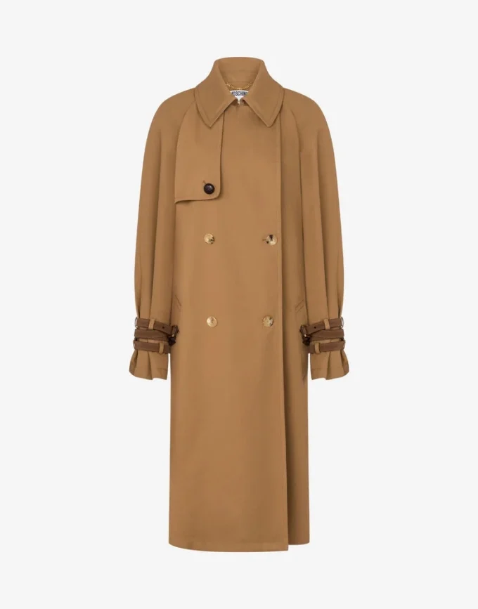 Cotton blend gabardine trench coat Cotton blend gabardine trench coat