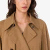 Cotton blend gabardine trench coat Cotton blend gabardine trench coat