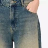 Cotton denim bermuda shorts