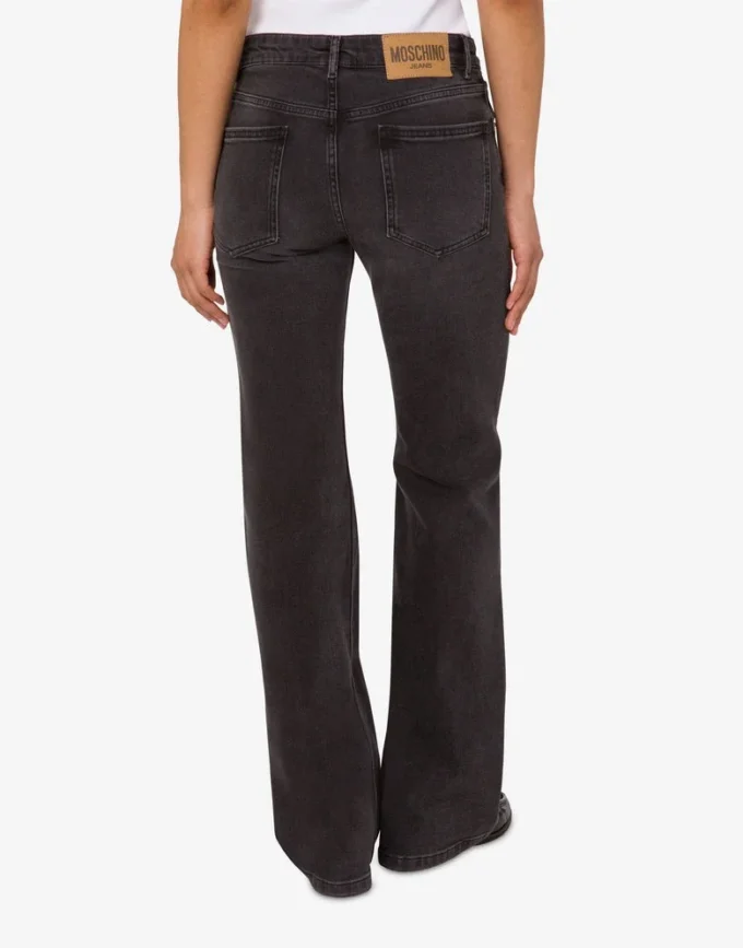 Cotton denim flare pants Cotton denim flare pants